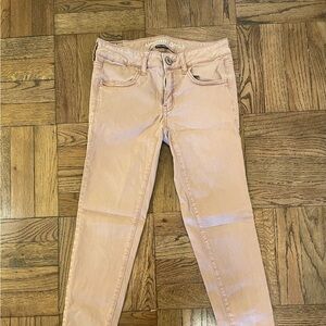 American Eagle pink super stretch jeggings